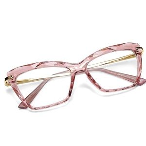 Unique Cateye Clear Lense Glasses